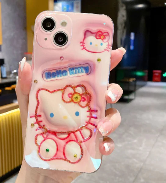 Blue Light iPhone 7 Case with Cute Hello Kitty Design